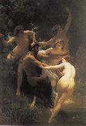 Adolphe William Bouguereau The god of the forest with their fairy USA oil painting artist